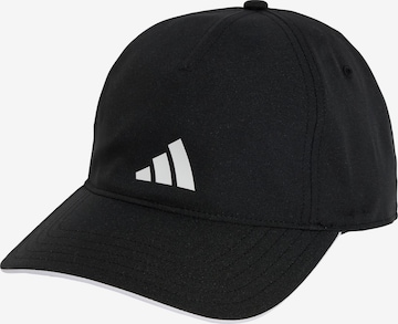 juoda ADIDAS PERFORMANCE Sportinė kepurė 'Aeroready': priekis
