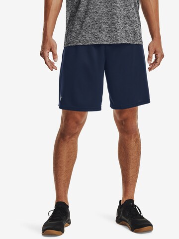 Loosefit Pantalon de sport UNDER ARMOUR en bleu : devant