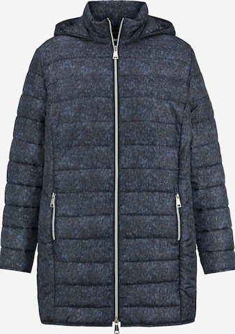 MIAMODA Between-Season Jacket in Blue: front