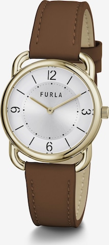 FURLA Analog Watch 'New Sleek' in Brown