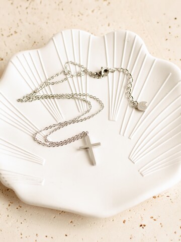 Hey Happiness Kette 'Kreuz' in Silber