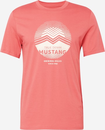 MUSTANG Shirt 'Alex' in Red: front