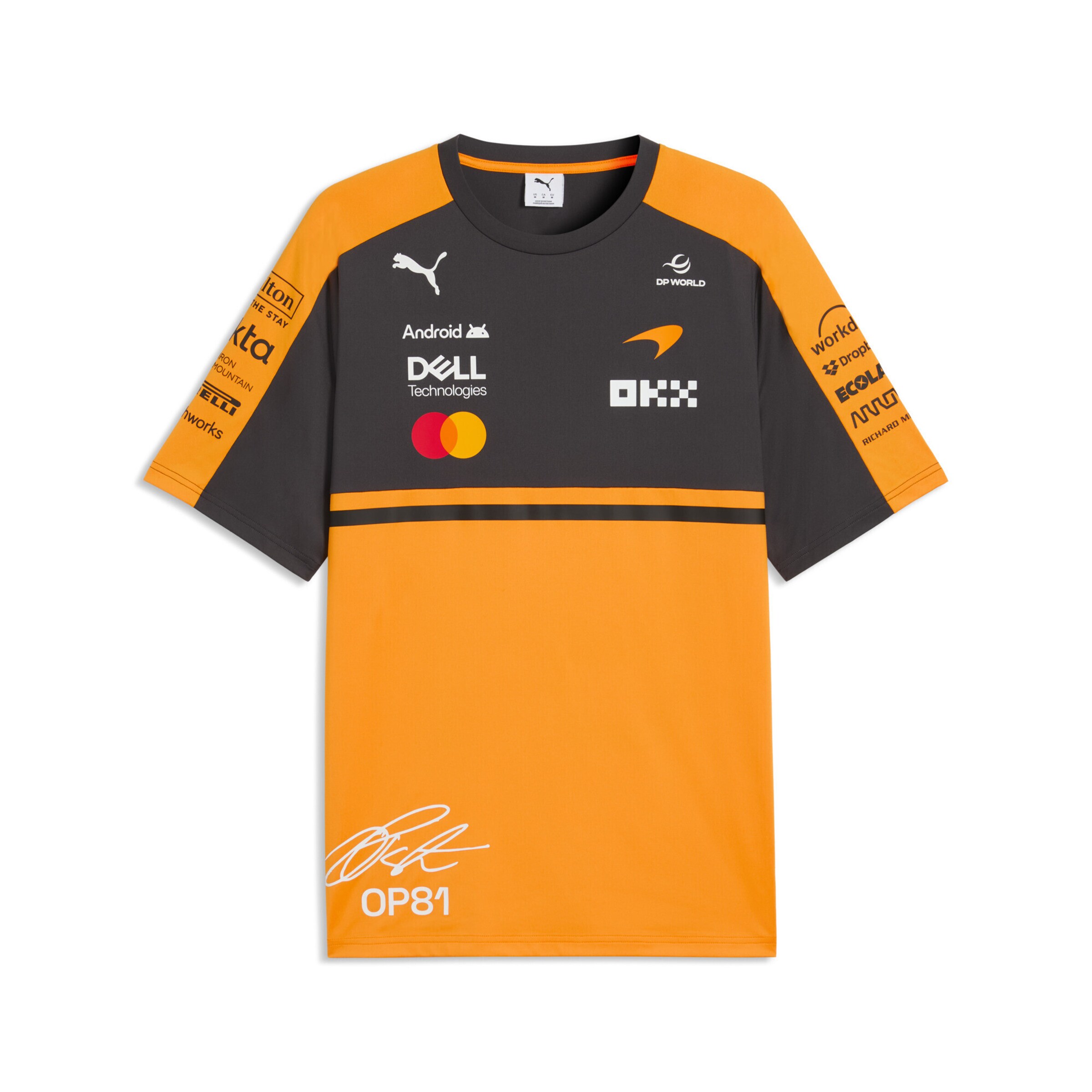 PUMA Functioneel shirt in Oranje: voorkant