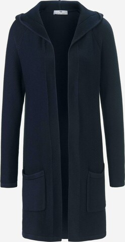 Peter Hahn Gebreid vest in Blauw: voorkant