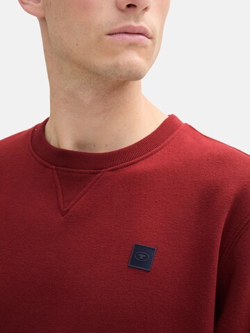 TOM TAILOR Sweatshirt in Red