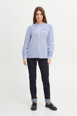 PULZ Jeans Blouse 'Olivia' in Blue