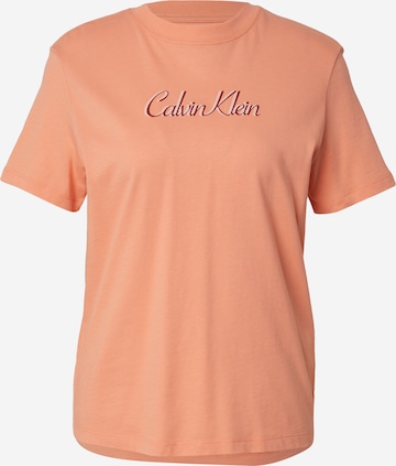 Calvin Klein Jeans Tričko '20s CLASSIC' - Oranžová: predná strana
