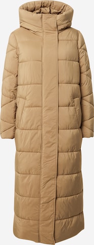 Y.A.S Winter Coat in Beige: front