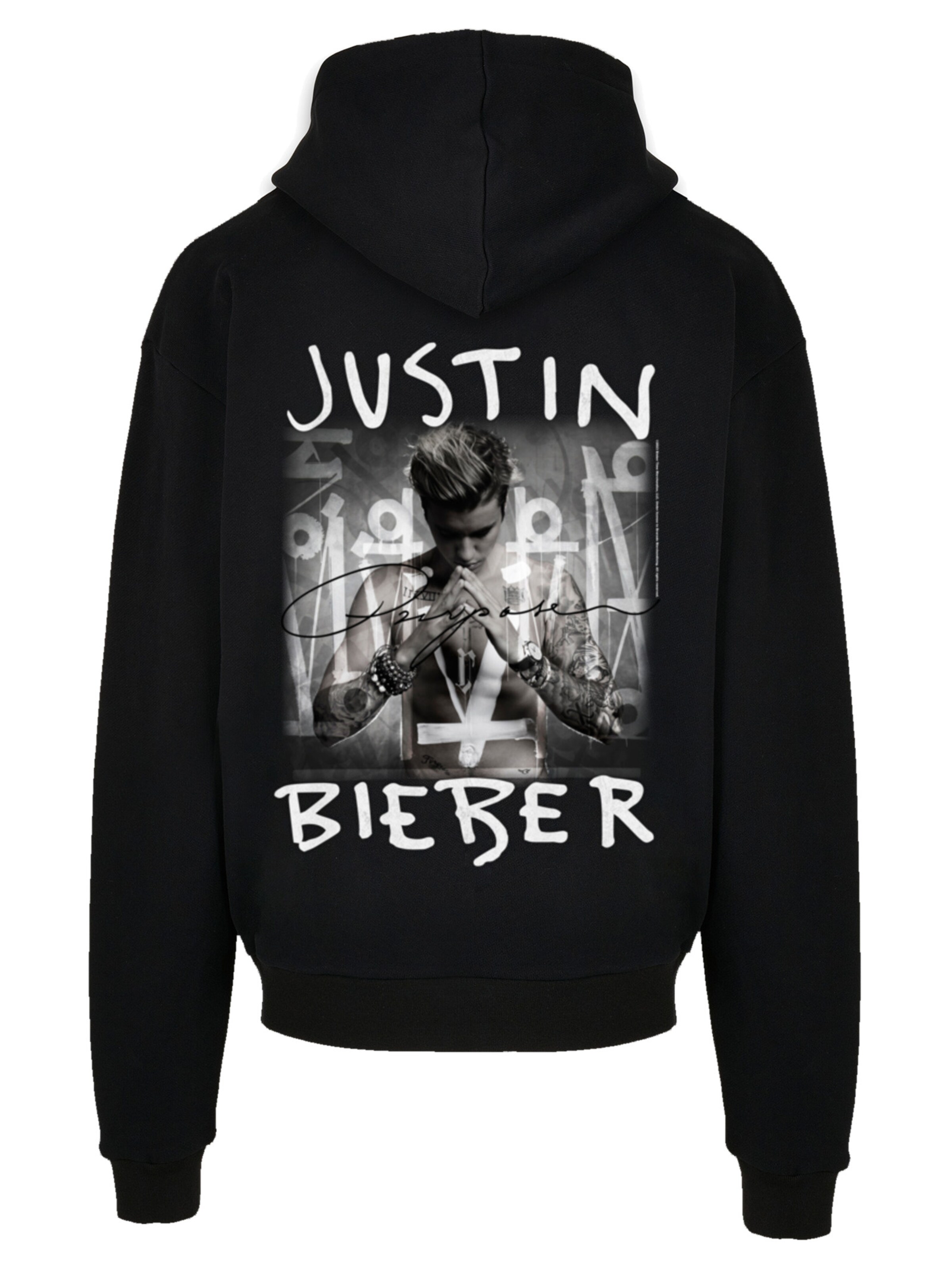 Sweat-shirt 'Justin Bieber' F4NT4STIC en noir