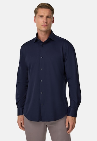 Boggi Milano Regular fit Button Up Shirt in Blue: front