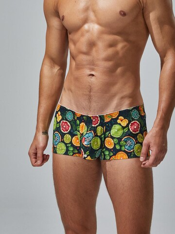 SEOBEAN Boxer shorts 'Tropical' in Black