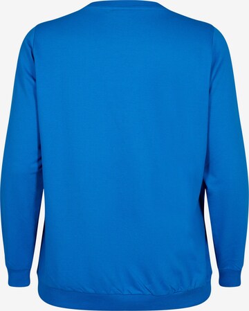 Zizzi Sweatshirt in Blauw