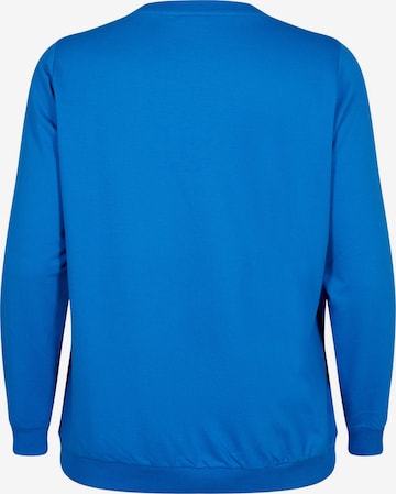 Zizzi Sweatshirt in Blue