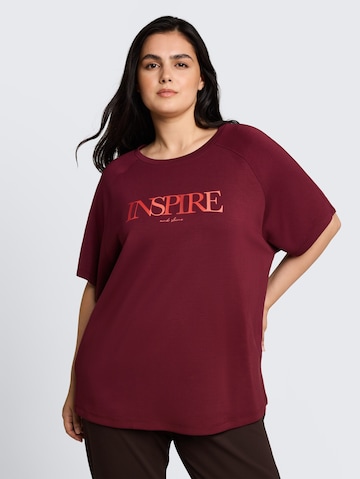 T-shirt Tom Tailor Women + en rouge : devant