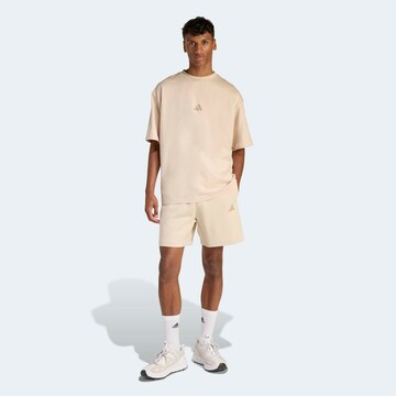 ADIDAS SPORTSWEAR Regular Workout Pants in Beige: front