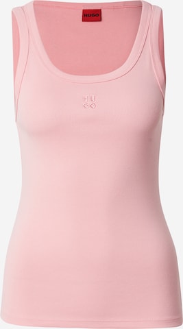 HUGO Top 'Datamia' - Ružová: predná strana