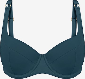 TRIUMPH Bikini Top ' Summer Twist ' in Blue: front