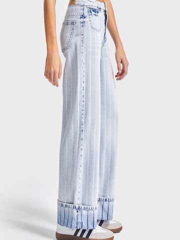 IT'S BASIC Regular Jeans 'Straight High Rise Jeans' in Blauw