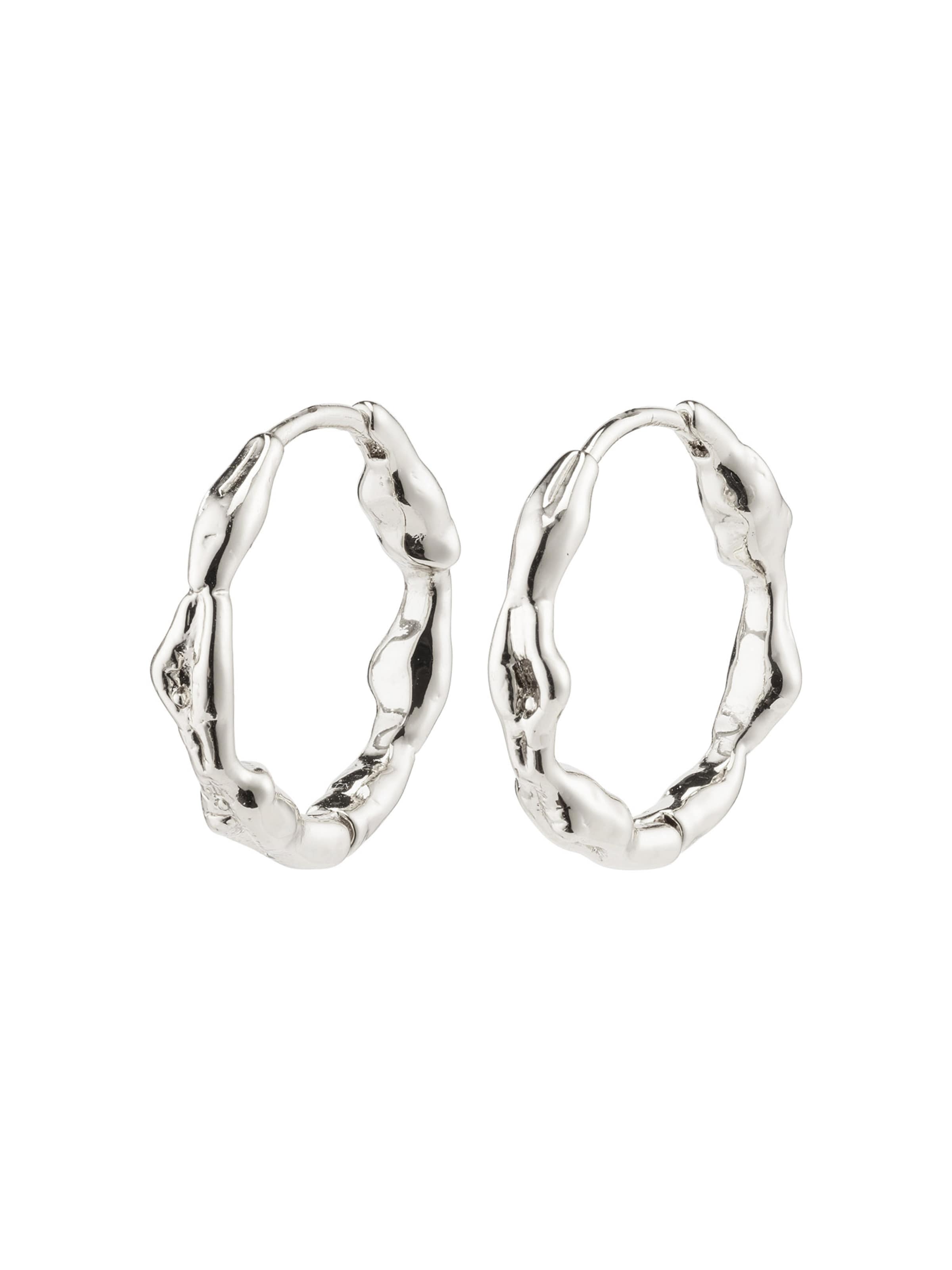 sudrabs Pilgrim Auskari 'Zion': no priekšpuses