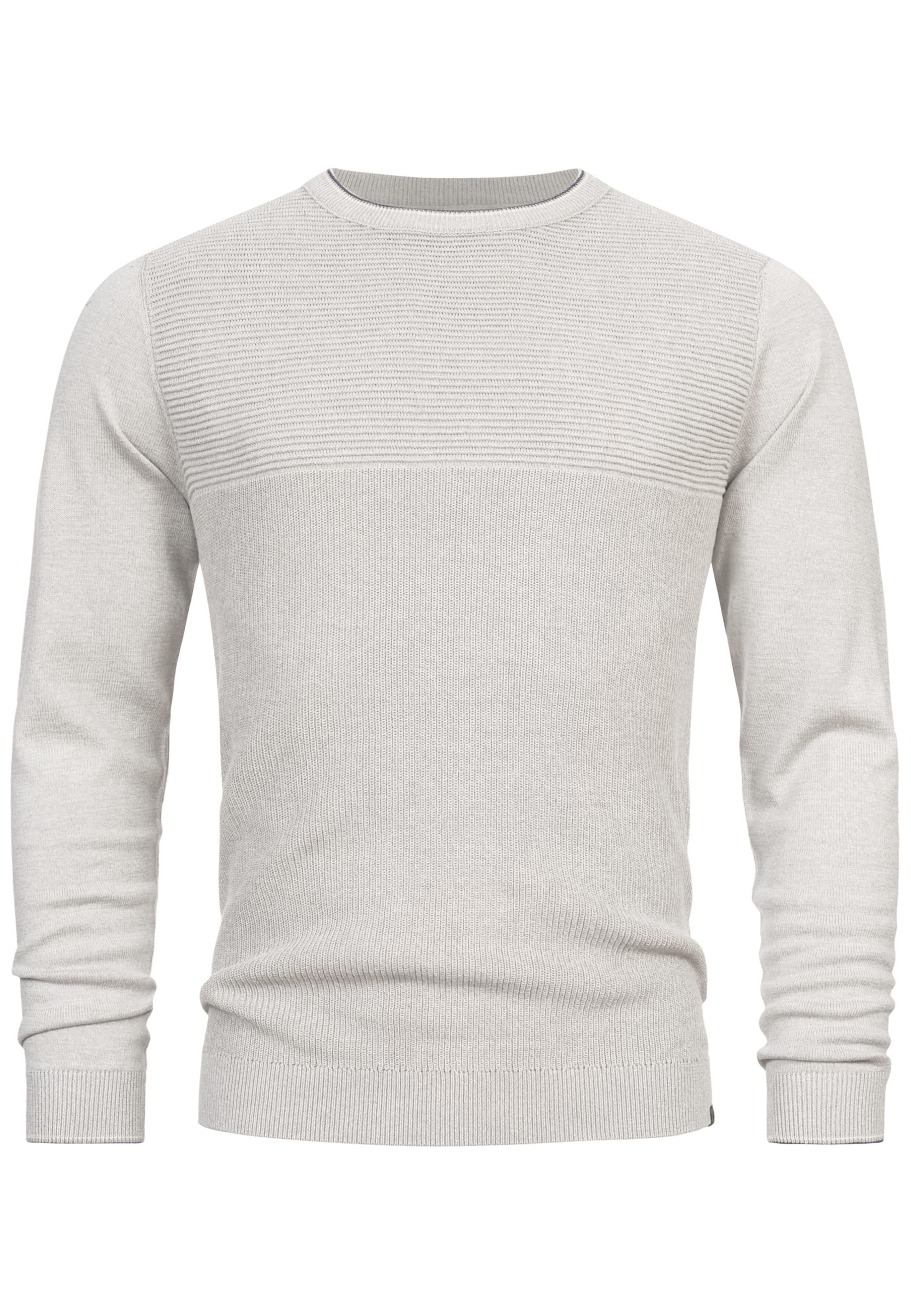 INDICODE JEANS Sweater 'Reign' in Grey: front
