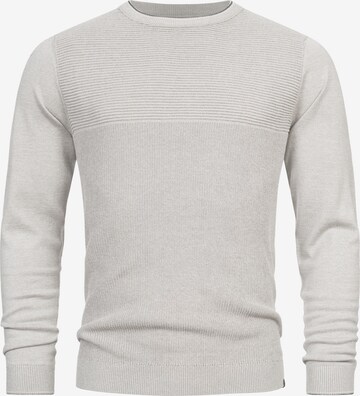 INDICODE JEANS Sweater 'Reign' in Grey: front