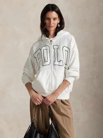 Giacca di felpa 'ISLAND' di Polo Ralph Lauren in bianco: frontale