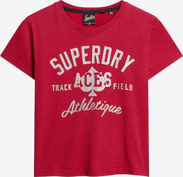 Superdry T- Shirt in Rot: predná strana