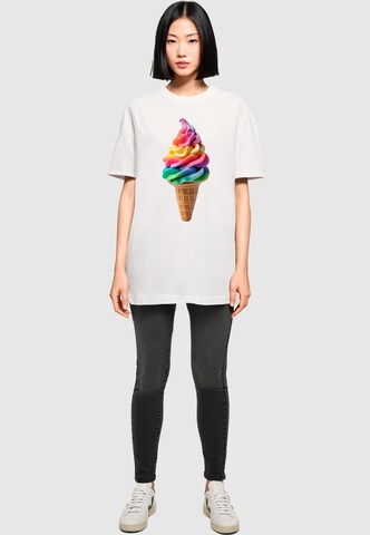 Merchcode Shirt 'Pride Scoops' in White