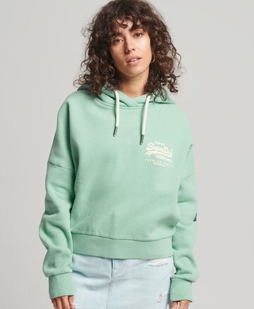 Superdry Sweatshirt in Green: front