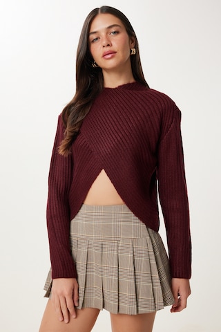 Happiness İstanbul Sveter - Červená: predná strana