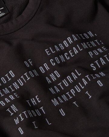 G-STAR Sweatshirt 'The Text Graphic' in Zwart