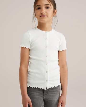 WE Fashion Knit cardigan in White