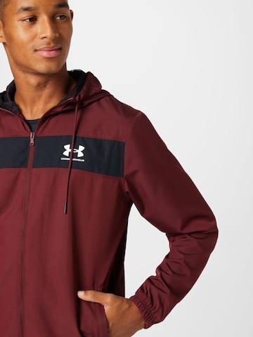 Veste de sport UNDER ARMOUR en rouge