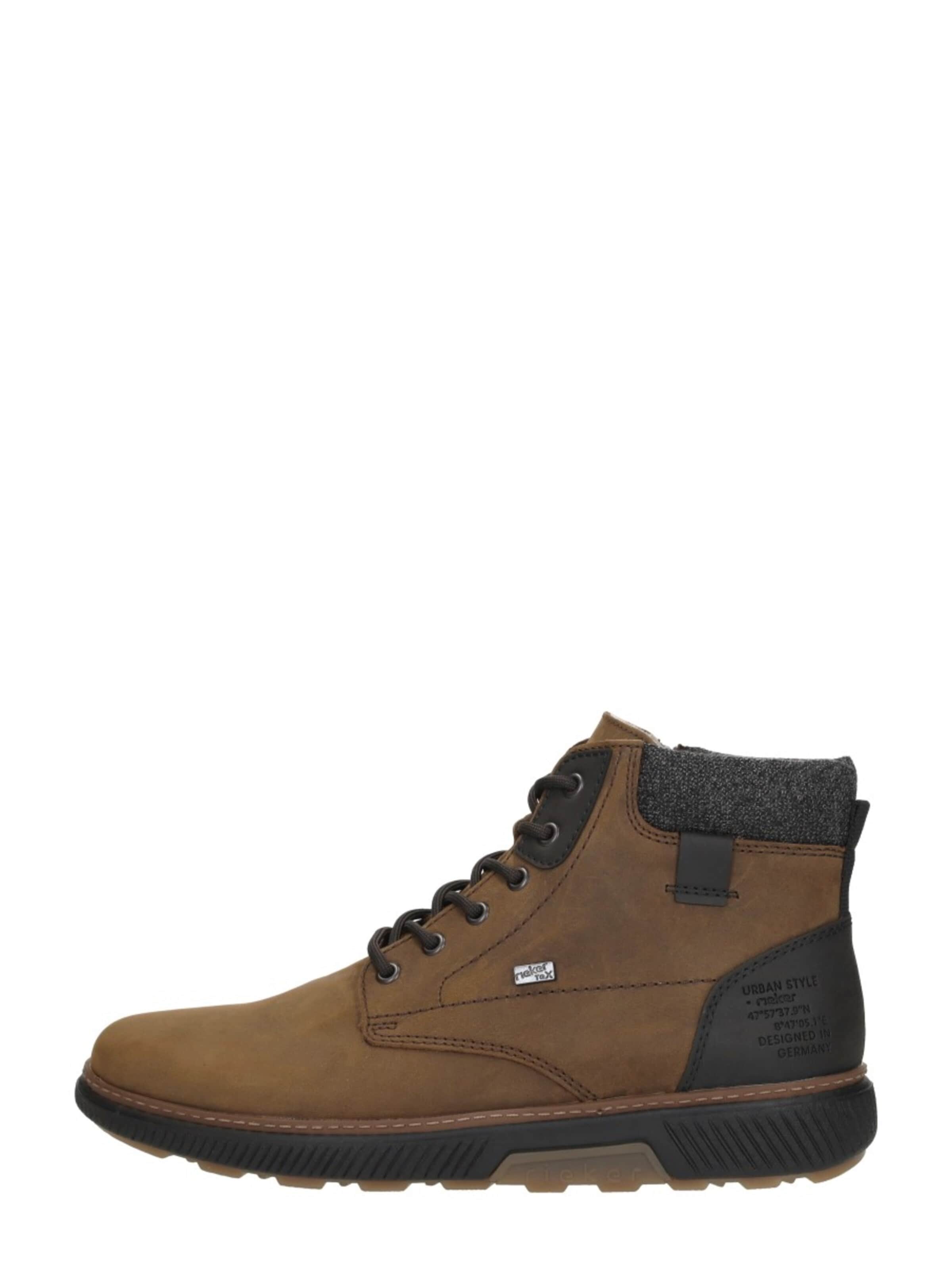 Bottes à lacets 'Veterschoenen Hoog' Rieker en marron : devant