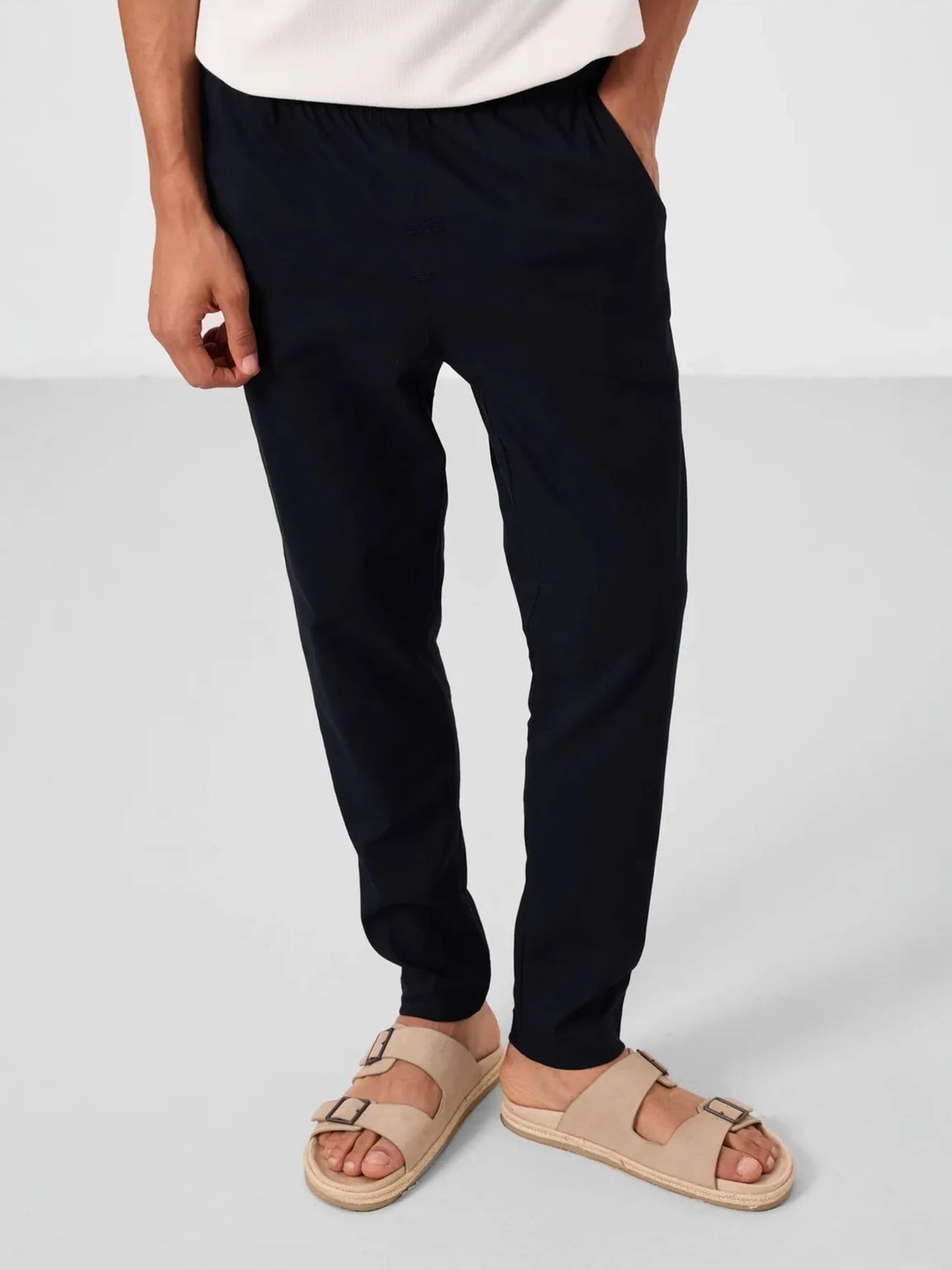 Regular Pantalon Tommy Life en noir : devant