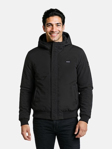 FORSBERG Funktionsjacke 'Winterjacke mit gefütterter Kapuze' in Schwarz