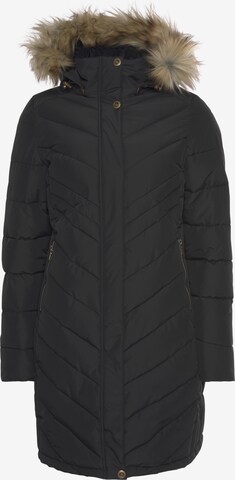 POLARINO Outdoor Coat in Black: front