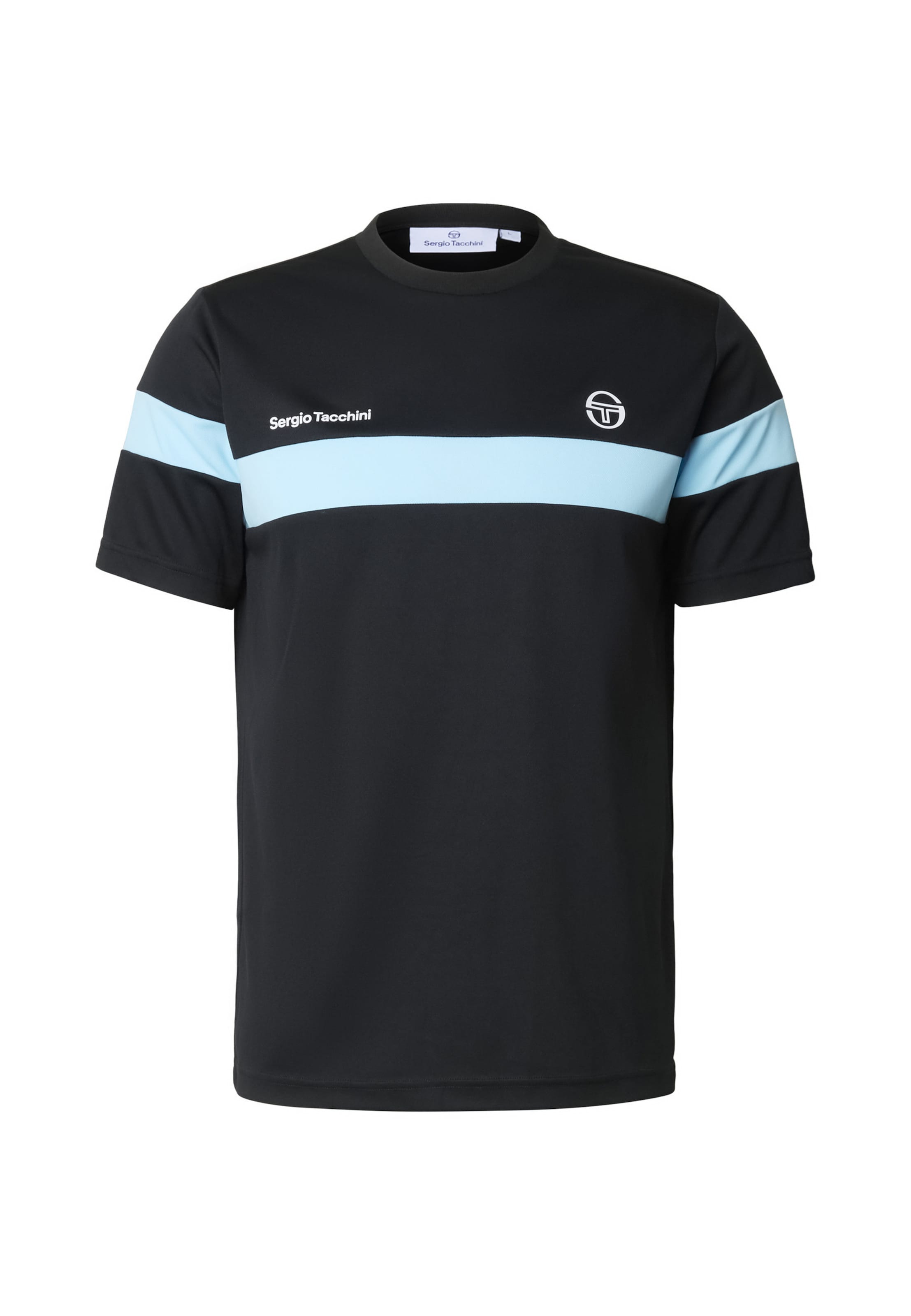 Sergio Tacchini Shirt 'Leone' in Zwart: voorkant