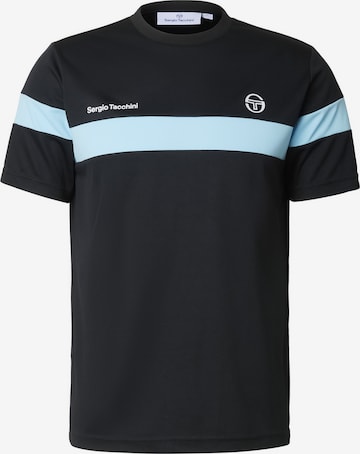 Sergio Tacchini - Camiseta 'Leone' en negro: frente