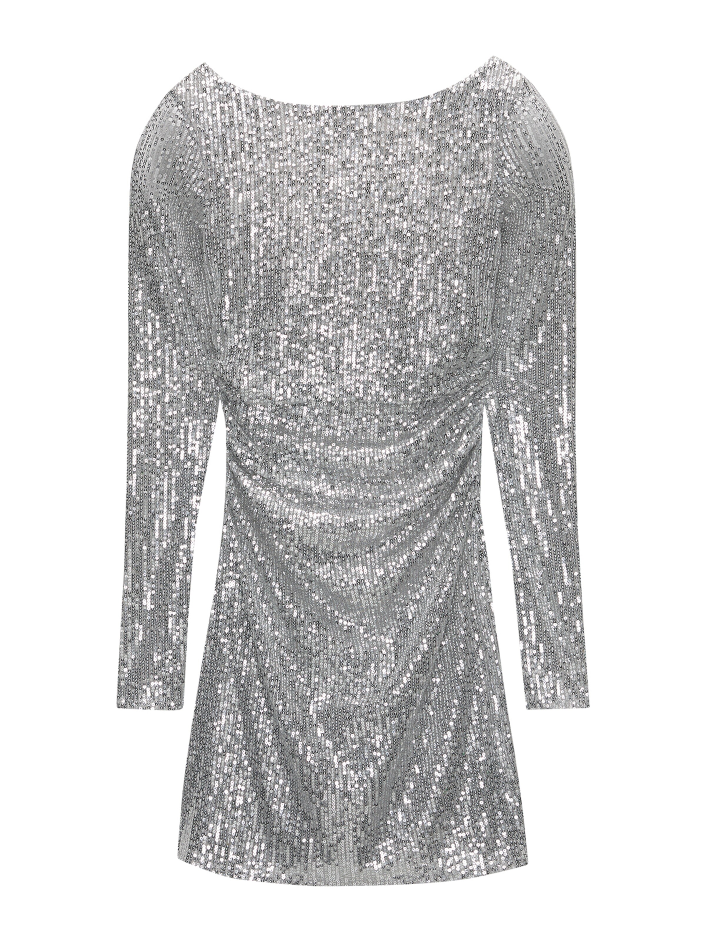 Pull&Bear Kleid in Silber: Vorderseite