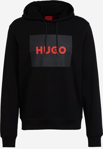 HUGO Sweatshirt 'Duratschi' i svart: framsida