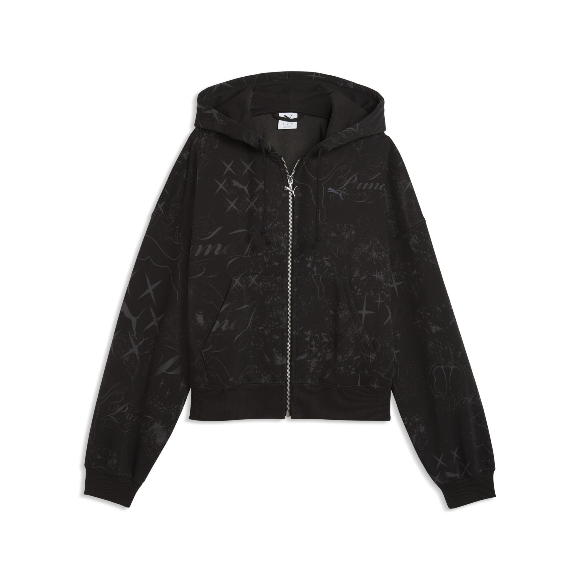 PUMA Sweatjacke in Schwarz: Vorderseite