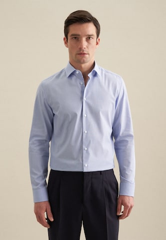 SEIDENSTICKER Slim fit Business shirt 'SMART ESSENTIALS' in Blue: front