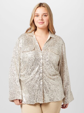 River Island Plus Bluse in Beige: predná strana