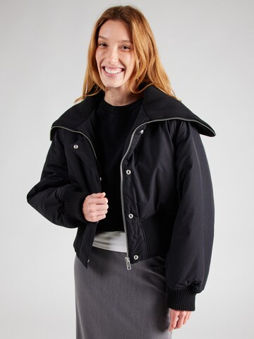 Veste mi-saison WEEKDAY en noir : devant