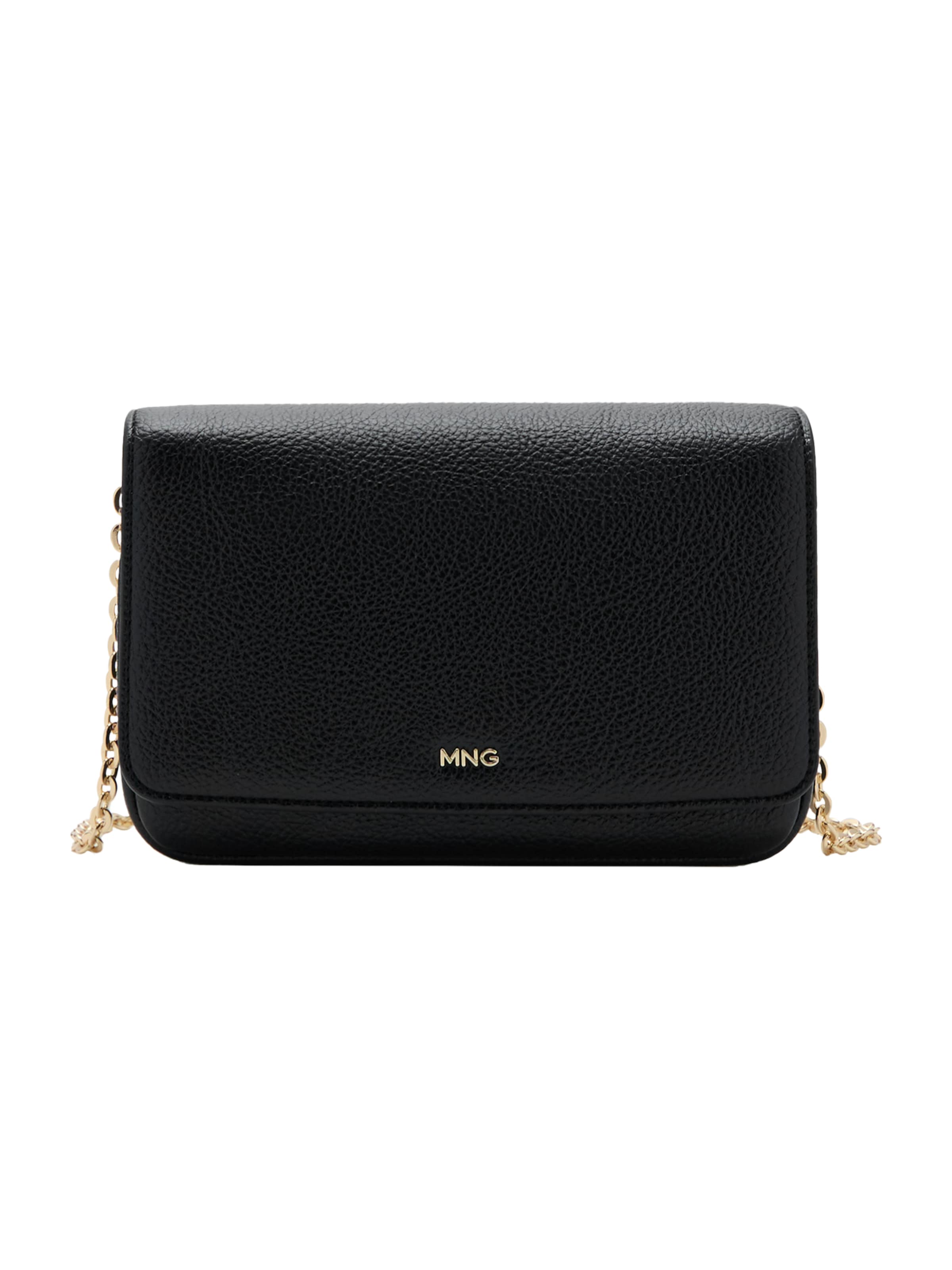 MANGO Torba za čez ramo 'CORINA2' | črna barva: sprednja stran