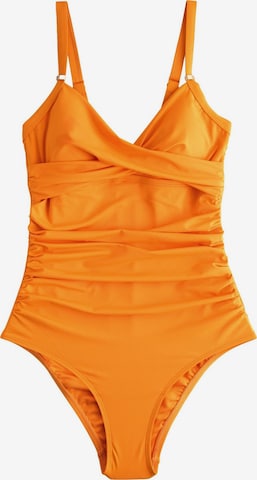 Next T-Shirt Muotoileva uimapuku värissä oranssi: etupuoli