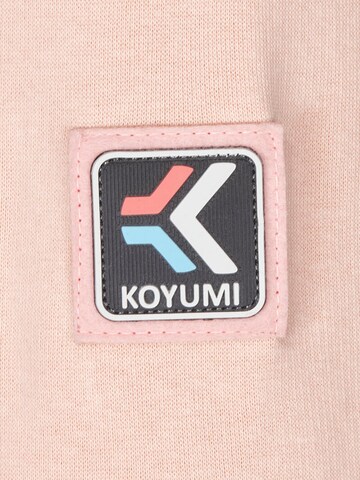 Koyumi Sweatshirt 'Oversize Hoodie mit hohem Kragen – Schwerer 3-Faden Stoff - Break your Neck' in Pink