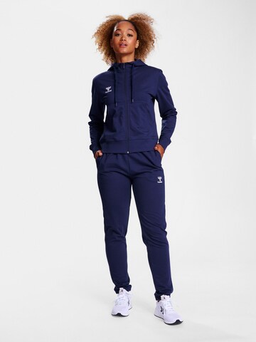 Hummel Sports sweat jacket in Blue