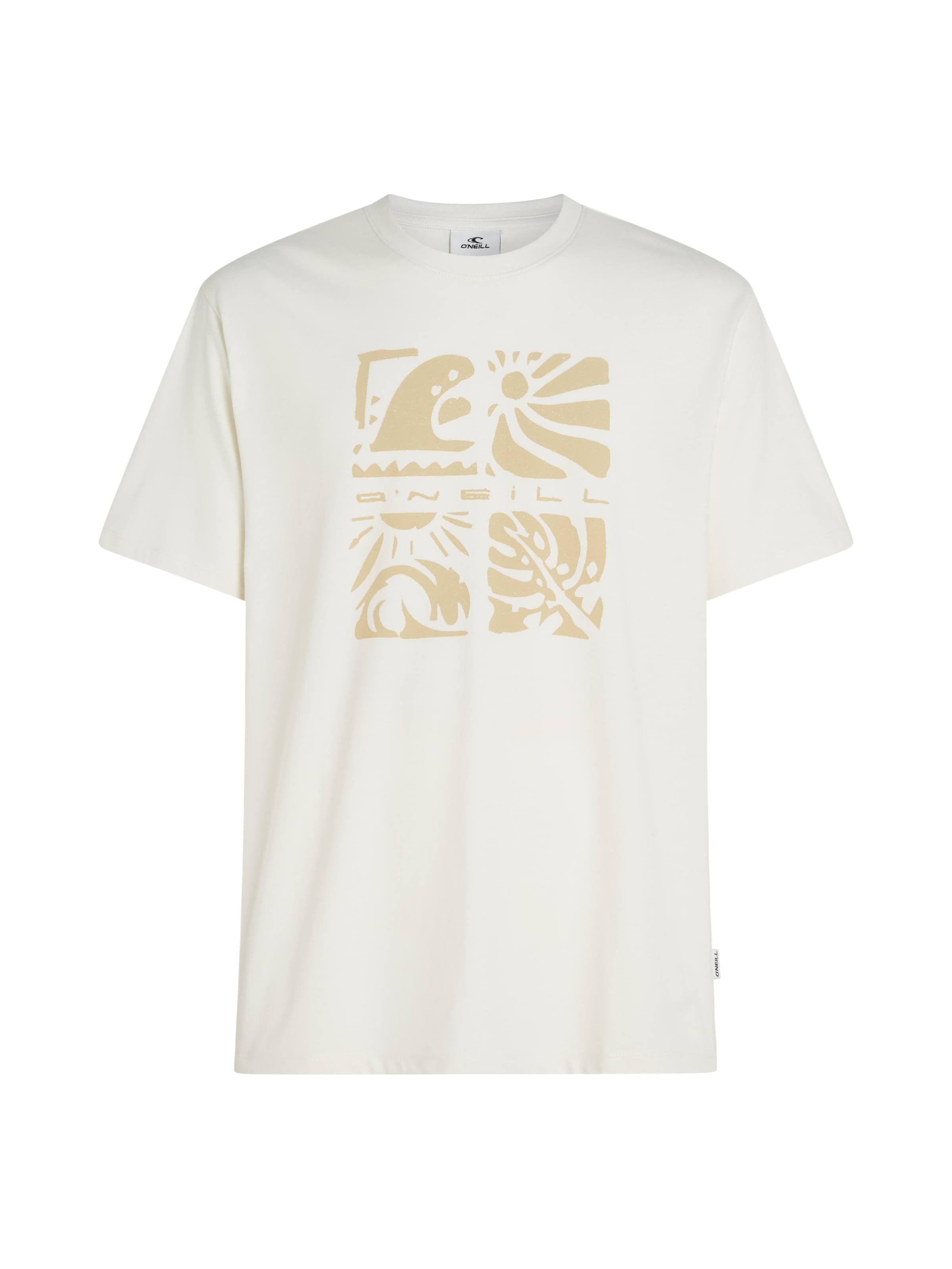 O'NEILL Póló 'Melange Front Print' - fehér: elől